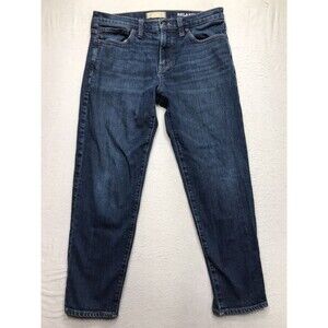 MADEWELL Relax Taper Jean Men 32x26 (32/30 tag) Crop Whiskered Stone Wash